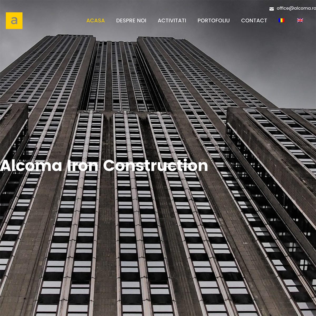 Creare site web, portofoliu - Alcoma Iron Construction